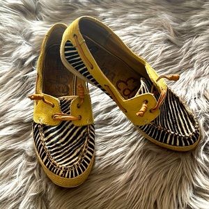 Sam Edelman Leather & Mohair loafer Sz 8